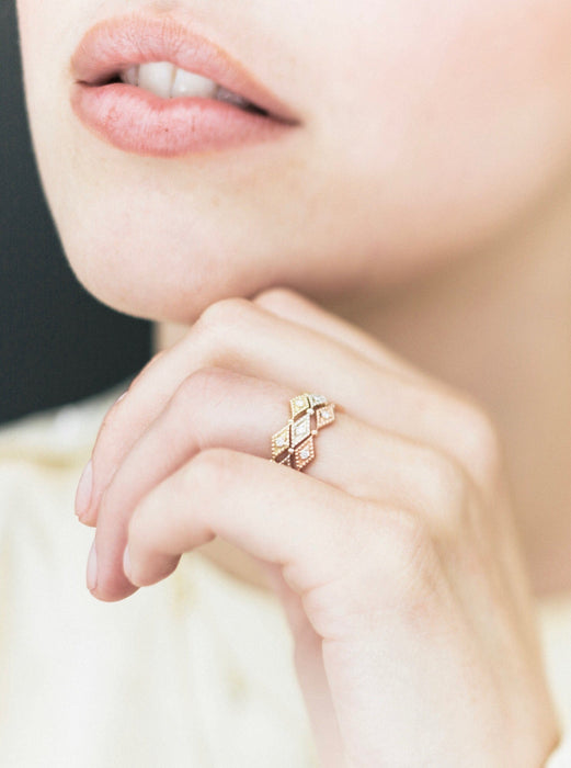 GONDAL RING | Silver & Diamonds