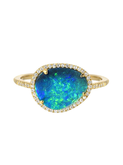 Natural opal ring