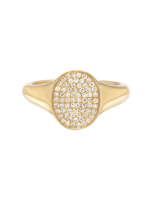 Signet diamond ring