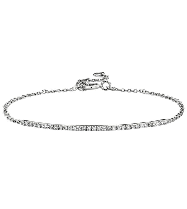 Diamond bar bracelet