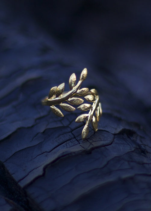 OLIVE BRANCH RING | Gold