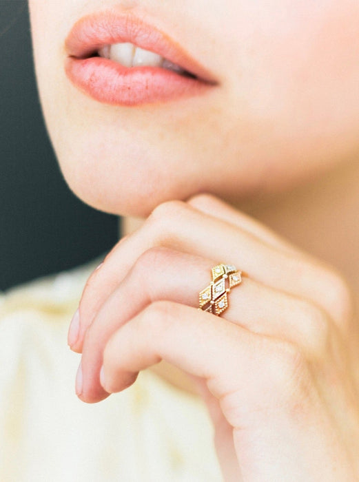 GONDAL RING | Silver & Diamonds