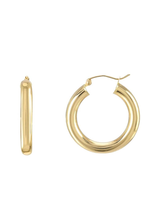 THICK HOOPS SMALL | 14k GOLD