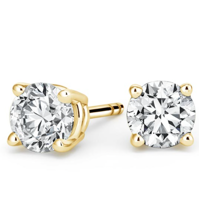 2ct DIAMOND STUD EARRINGS