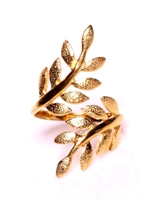 OLIVE BRANCH RING | Gold