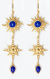 BELLATRIX EARRINGS | 18K Gold Plated with Lapis Lazuli - Eddera