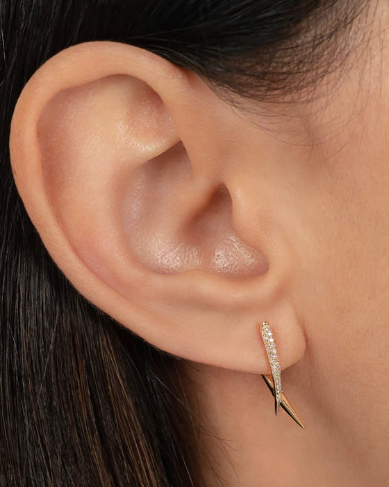 SPIKEY CLAW EARRINGS | 14k gold & diamonds