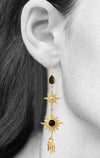 Orion Earrings<br /><i><small>18K Gold Plated with Turquoise</small></i><br /> - Eddera