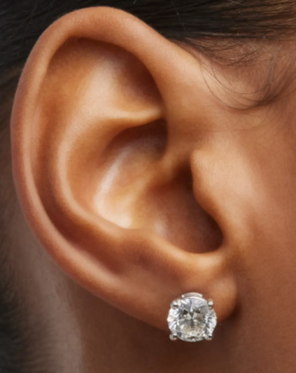 2ct DIAMOND STUD EARRINGS